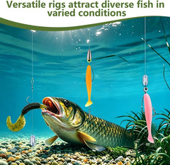 412Pcs Fishing Tackle Kit with Box,Fishing Gift for Men(Green) | Complete Fishin