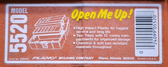 Vintage PLANO #5520 tackle box Made In USA Tan and Brown 13x7x6” very nice!