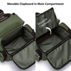 BASSDASH Water-Resistant Fishing Tackle Backpack | Rod Holder & Rain Cover