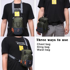 Kylebooker Tackle Bag Chest Bag Outdoor Sports Waist Pack For Fly Fishing