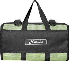 Durable 6-Pocket PVC Fishing Tackle Bag with Protective Cover for Lures