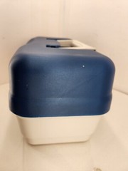 Vintage Plano Tackle Box Model 5000 Single Removable Tray Blue White Hard Side