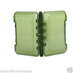 Fly Box R&F Olive Green Transparent Waterproof Slit Foam Small