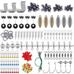 Fishing Accessories Kit, 212pcs Bass/Trout Fishing Tackle Kit with Tackle Box…