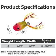 Realistic Squid Lure with Hollow Frog Mouth 5g for Bass Trout Pike Fishing