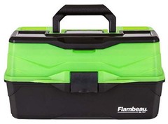 Outdoors 6383FG Classic Tray Portable 3-Tray Tackle Box Frost Green/Black