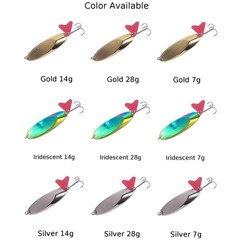 5pcs CastMaster Chamfered Lure for Spinner Bait Assembly For Bass Trout Perch