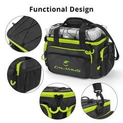 Fishing Tackle Bags Saltwater or Freshwater Fishing Bags RipStop PE Padded…