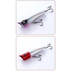 3 Pack Popper Fishing Lure Floating Topwater Bait 7.5cm 9cm for Bass Pike