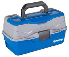 Outdoors 6382TB Tackle Box – Classic Fishing Lure Storage Organizer, 2-Tray