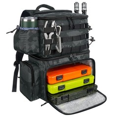 MATEIN Fishing Backpack, Tackle Standard (16.5*11.4*8.3 inch), Camouflage