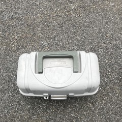 Plano Gray Green Hard Case Plastic Tackle Box with 7 Dividers
