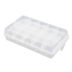 Transparent Fishing Case 20 Compartments Plastic Fishing Tackle Box for Fishing