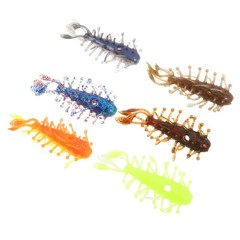 Durable Soft Plastic Shrimp Lures for Bass Trout Crappie Fishing Assorted Colors