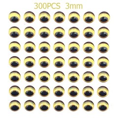 300pcs 3/4/5/6mm Snake Pupil Red 3D Holographic-Fishing Lure Eyes Fly Tying DIY