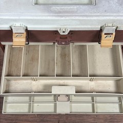 Vintage Plano 757 Fishing Tackle Box Top Storage With 4 Drawers Made In USA