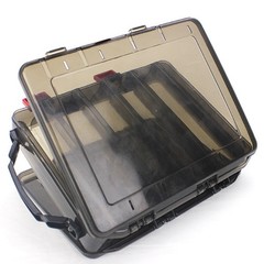 1Pcs Waterproof Fishing Bait Storage Box Durable PVC Double Layer Tackle Case