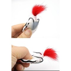 Topwater For Bass Lure Frog Style Hollow Body Soft Plastic Silicone 7cm