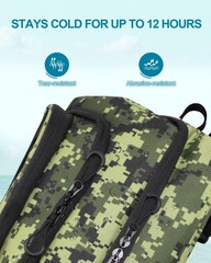 Fishing Backpack with Rod Holders, 43L Large Water Resistant Tackle Bag Stora…