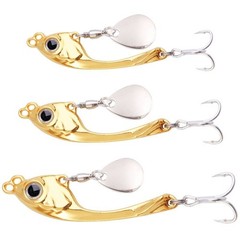 Saltwater Freshwater Metal VIB Lure Kit 8/10/15g for Bass and Blackfish