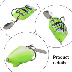 Topwater Weedless Frog Lure 4cm 5g Soft PVC Bass and Snakehead Fishing Bait