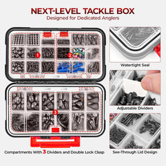 Kastking All-In-One Fishing Tackle Kit with Hooks, Weights, and Bobbers