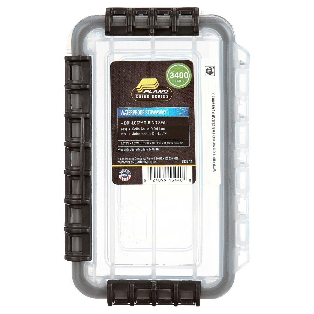 Waterproof Stowaway Tackle Box Fishing Clear Resistant to Wear and Tear