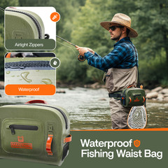 Lehigh Crossing, Waterproof Fishing Waist Pack, Fly Fishing Fanny Pack