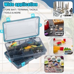 6 Pack Fishing Tackle Boxes Waterproof 3600 & 3700 Tackle Trays W/ Removable