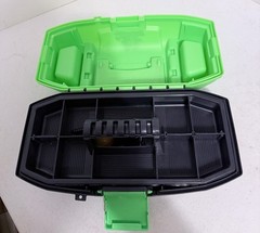 Plano Zombie Fish Tackle Box With Tray Green/black 13×6”