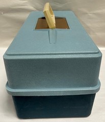 Vintage PLANO 7200 Series Blue Fishing Tackle Box Tool 2 Tier Tray Storage (A15)