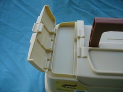 1 NEW Plano Model PLA000337 Fishing 2 Tray Tackle Box with new brass lock R3