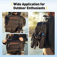 yuzhiyuan Fishing Sling Bag with Rod Strap, Small Fishing Bag Portable & Lightwe