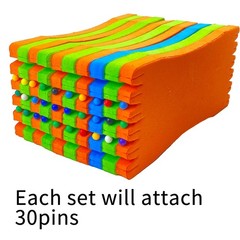 M MCTION Fishing Leader Line Hook Holder Organizer Foam Board Medium, Mixed