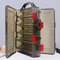 1Pcs Waterproof Fishing Bait Storage Box Durable PVC Double Layer Tackle Case