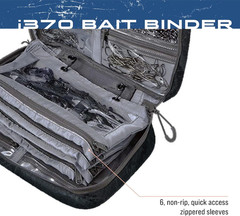 Bait Binder, Fishing Tackle and Bait Storage, Salt Water Resistant Soft Sided Ta
