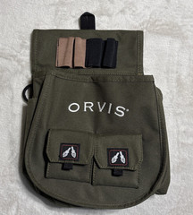 Orvis Waist Fly Fishing Shooter Bag Belt Green Gear Organizer No Shoulder Strap