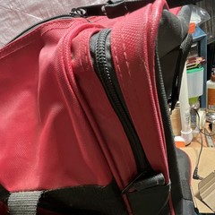 Abu Garcia Pro Fishing Team Red/Black Tackle Bag 2 Pockets Zipper Closure