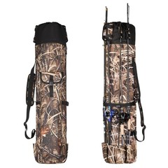 Wowelife Fishing Rod Bag, Pole Bag Reel Organizer Large, Camouflage New !