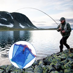 Lemecima 3 Pieces Crab Trap Bait Bags Outdoor Sports 12.5 x 7.3 inch, blue