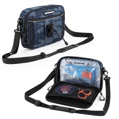 Detachable Bait Binder Tackle Bag – Large Clear Sleeves, 900D Water-Resistant Fa
