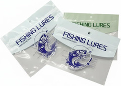 50Pcs Soft Plastic Bait Packaging Bags,Fishing Hook Package Storage Bags, 6″X4″
