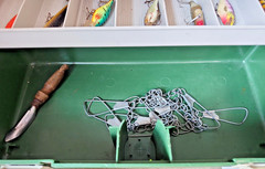Vintage PLANO 1730 Fishing Tackle Box 3 Tray ~ Loaded 20 Lures