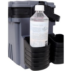 Dual-layer Fishing Tackle Box Large Storage Fishing Box W/ Rod Holde &Cup Holder