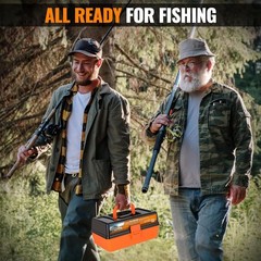 Spacious 3-Layer Fishing Tackle Box with 17 Compartments – Hassle-Free Fishing