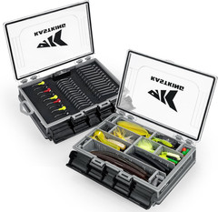 Hyperseal 3500 Double-Sided Waterproof Fishing Tackle Box, 2 Packs | Adjustable