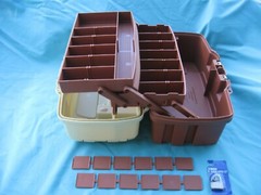 1 NEW Plano Model PLA000337 Fishing 2 Tray Tackle Box with new brass lock R3