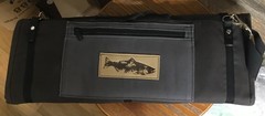 Fly Fishing Gear Roll-Up Organizer Bag Black – Compact & Durable – NEW