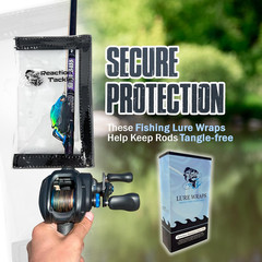 Fishing Lure Wraps Clear PVC Hooks Tackle Storage 10 Pack Saltwater Freshwater