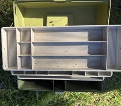 Vintage Plano 6300 N – 3 tray tackle box 16 1/2 x 8″ x 8.5” Made in USA